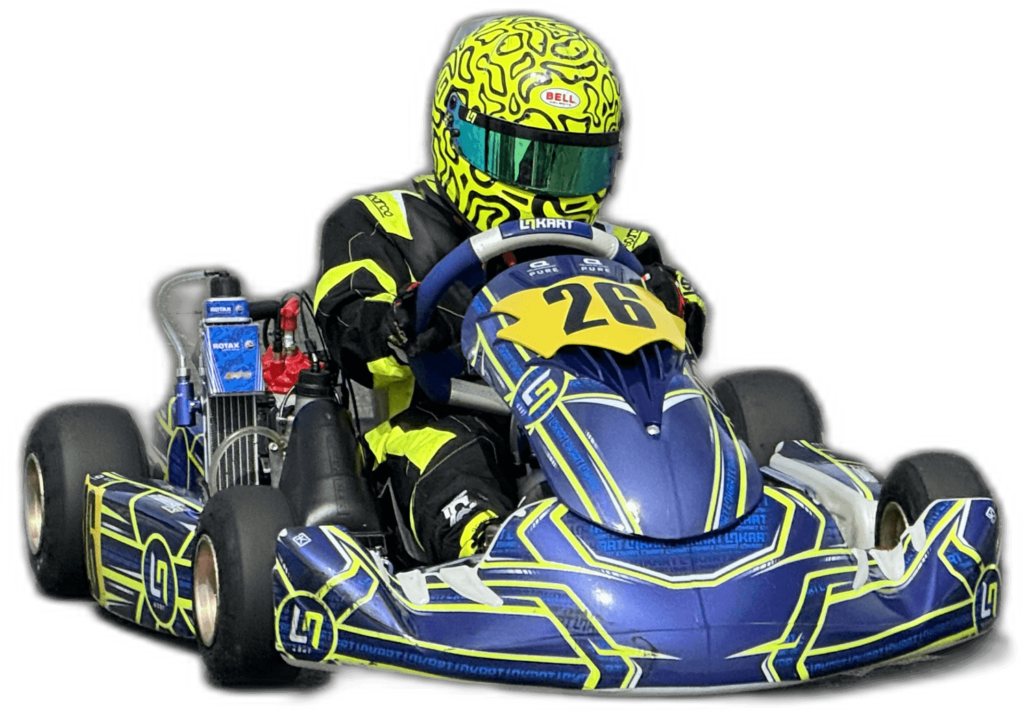 Race kart on track